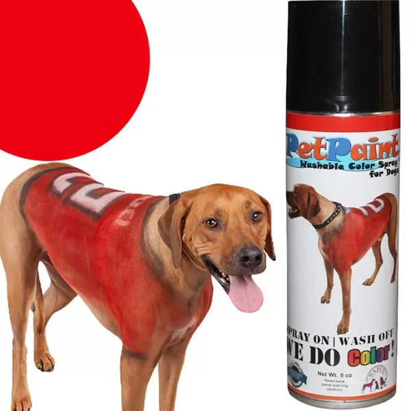 Clearance Petpaint Rescue Red Colored Fur Spray 5 Oz Creative Grooming