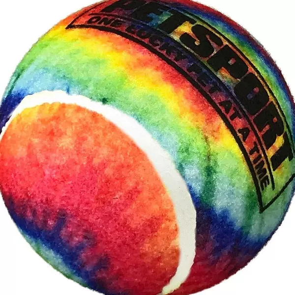 Shop Petsport Tie Dye Squeak Ball - Multiple Sizes Dog Toys