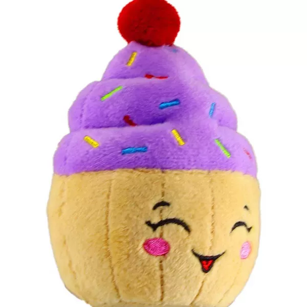 Store Petsport Tiny Tots Plush Happy Birthday Toy - Cupcake 4.5" Dog Toys