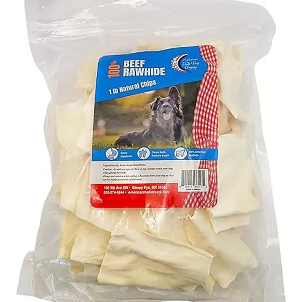 Shop Rawhide Beef Natural Chips - 1 Lbs Dog Treats