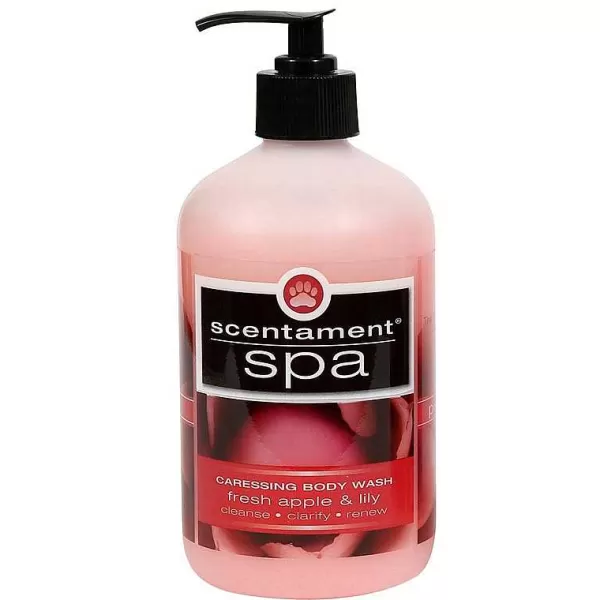 Cheap Scentament Spa Caressing Body Wash Apple And Lilly Shampoo