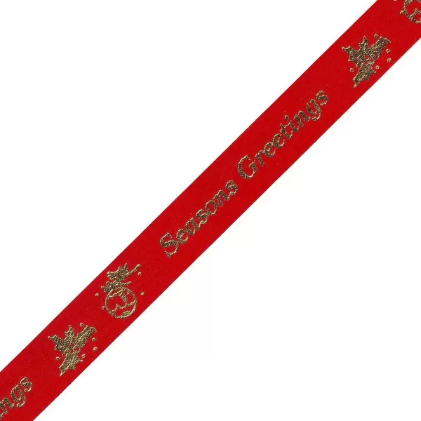 Outlet Seasons Greeting Printed Dog Ribbon Ribbon