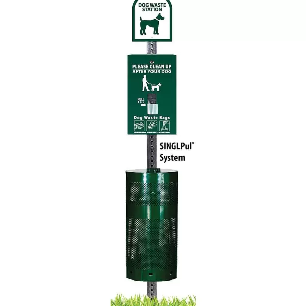 Store Sentry Singpul Pet Waste Bag Dispenser Station - Green Outdoor Products