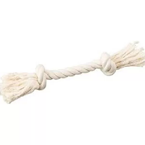 Outlet Spot 2 Knot 9" Rope Toy For Dogs - 100% Cotton Dog Toys