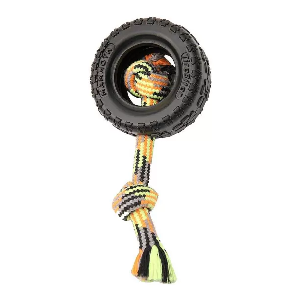 New Tirebiter Ii With Rope Small 3.75" Dog Toys