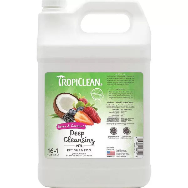 Best Sale Tropiclean Deep Cleaning Berry & Coconut Shampoo 16:1 Conditioner