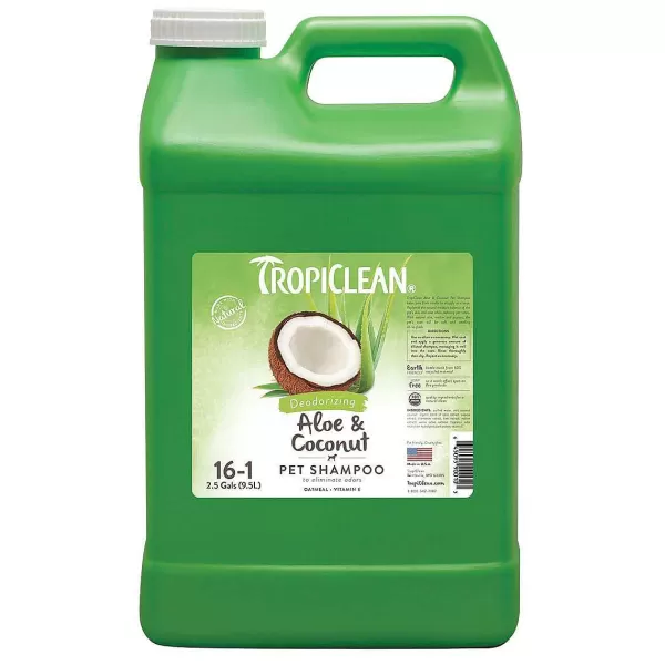 Online Tropiclean Deodorizing Aloe & Coconut Pet Shampoo 16:1 Shampoo