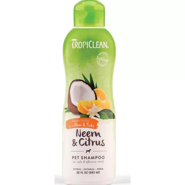 Fashion Tropiclean Flea & Tick Neem & Citrus Pet Shampoo 5:1 Flea & Tick