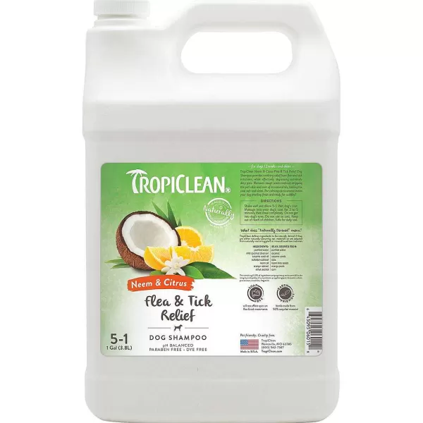 Fashion Tropiclean Flea & Tick Neem & Citrus Pet Shampoo 5:1 Flea & Tick