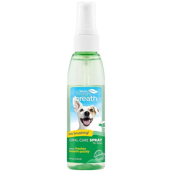 Best Sale Tropiclean Fresh Breath Oral Care Spray Mint 4 Oz Dental Care