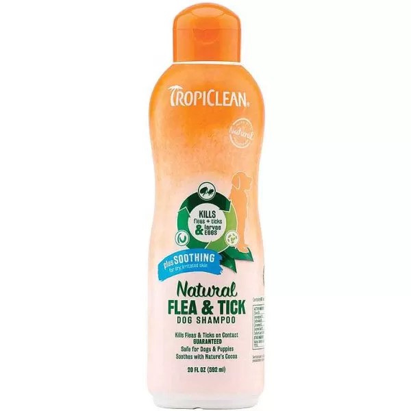 Fashion Tropiclean Natural Flea & Tick Shampoo Plus Soothing 20 Oz Flea & Tick