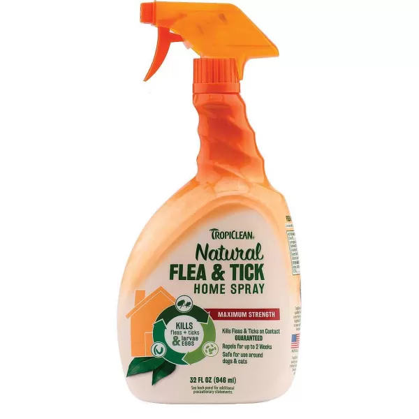 Outlet Tropiclean Natural Flea & Tick Spray For Home - 32 Oz Flea & Tick