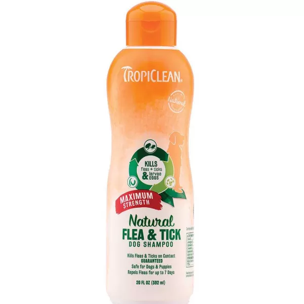 Fashion Tropiclean Natural Max Strength Flea & Tick Shampoo 20 Oz Flea & Tick