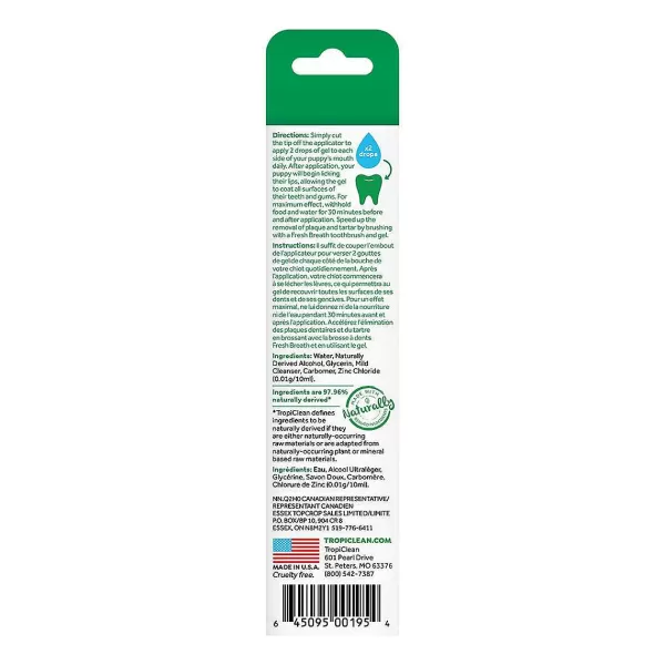 Fashion Tropiclean Oral Care Clean Teeth Gel For Puppies (2Oz) Dental Care