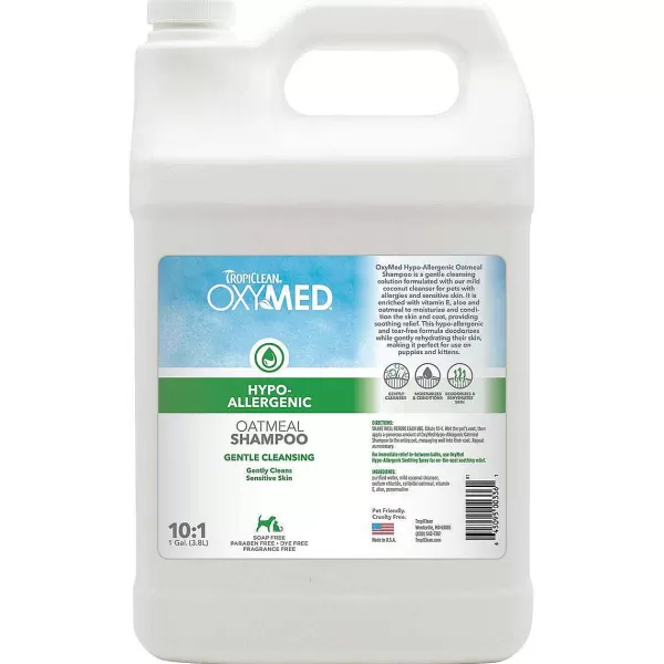 Online Tropiclean Oxymed Hypo-Allergenic Oatmeal Shampoo 10:1 Shampoo