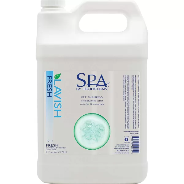 Clearance Tropiclean Spa Fresh Bath Pet Shampoo 10:1 Shampoo