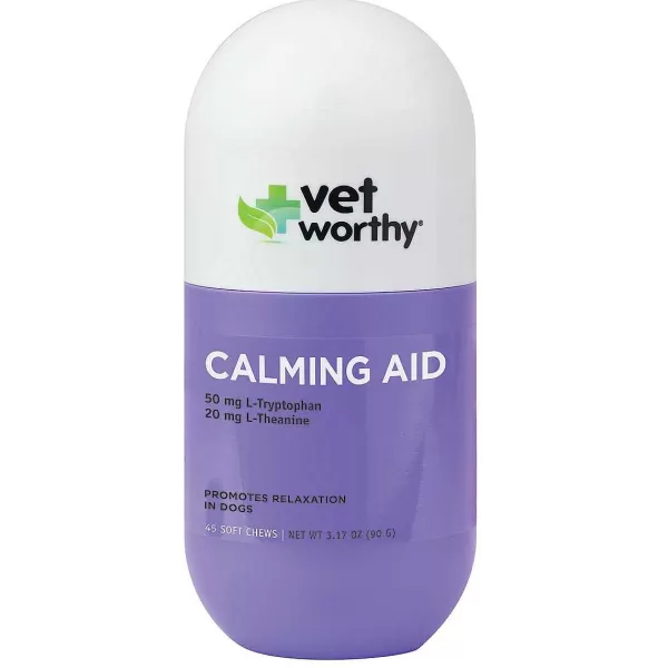 New Vet Worthy Calming Aid Soft Chews 45 Count Supplements