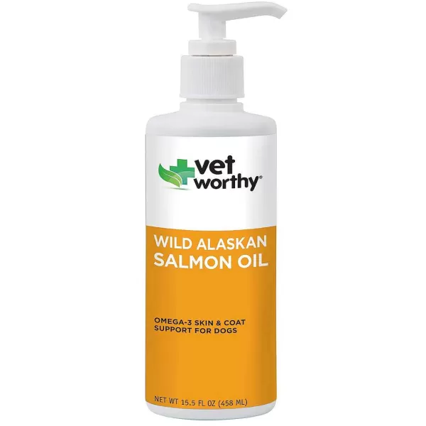 New Vet Worthy Wild Alaskan Salmon Oil 15.5 Oz Supplements