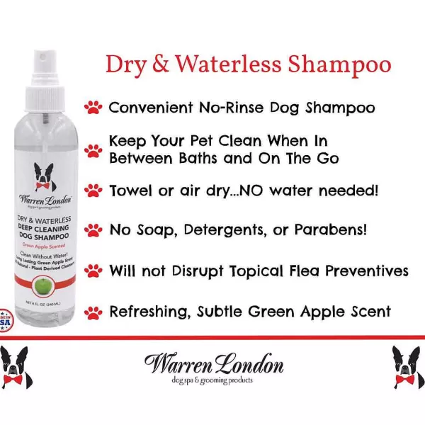 Clearance Warren London Dry & Waterless Shampoo 8 Oz Shampoo